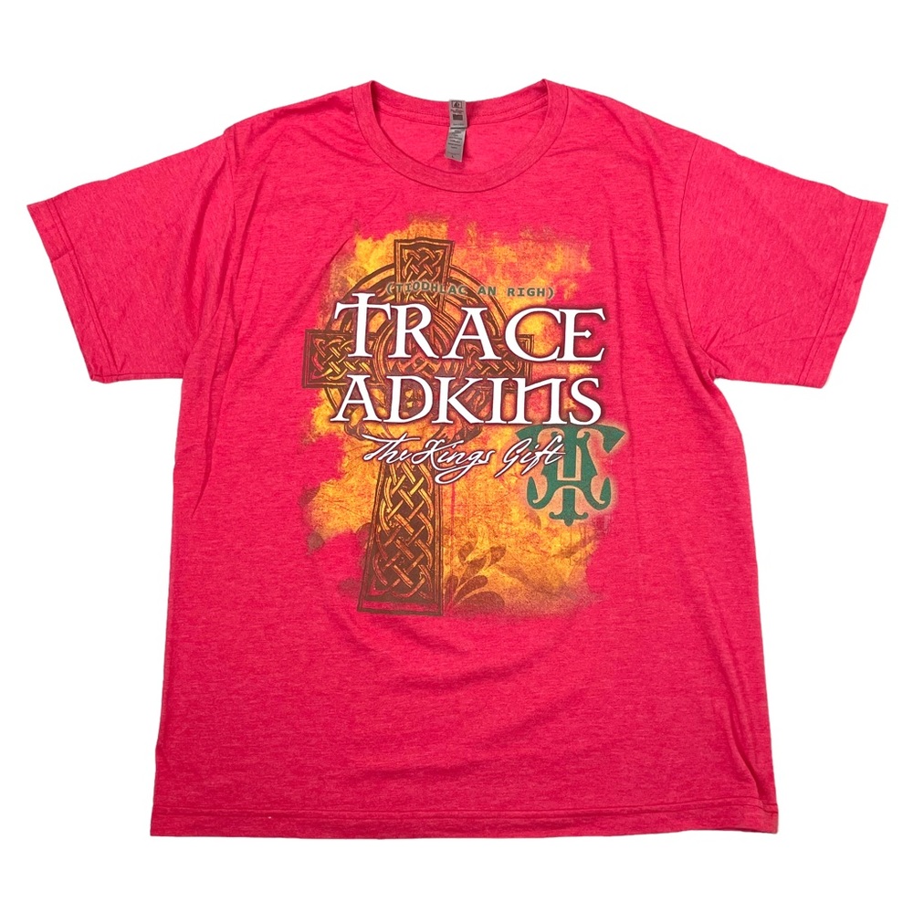 Trace Adkins Kings Gift Celtic Christmas Show Faded Red T-Shirt L NEW